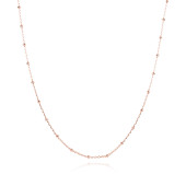 Lantisor argint placat cu aur roz cu bilute 42-45 cm DiAmanti 30RD4N2RG-42-45cm-DIA